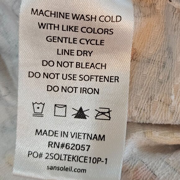 SanSoleil SolTex Lux XL Fun Wine Glass Print Protection Shirt UPF 50+ - Picture 9 of 9